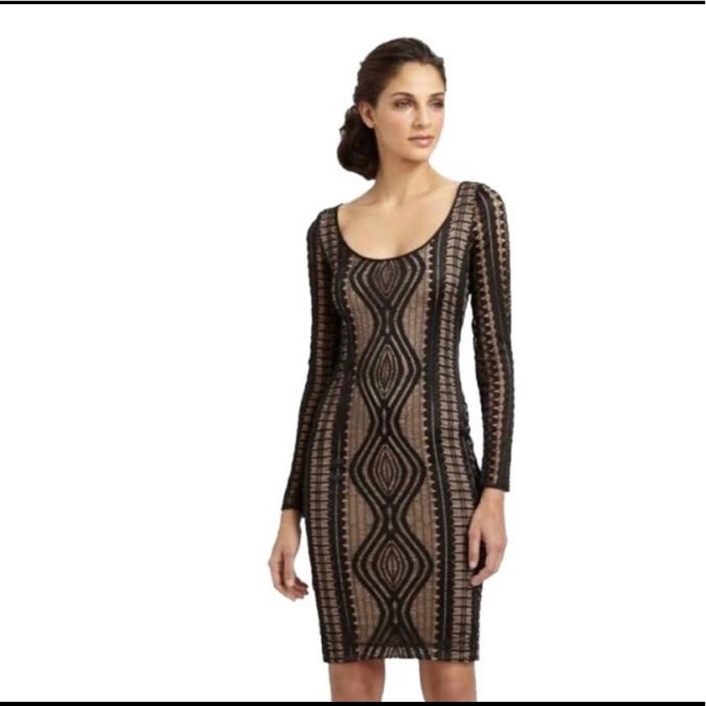 BCBG Geometric Lace Dress!